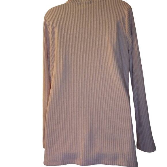 Liz Claiborne cowl neck sweater Large Rose Quartz - Picture 2 of 8